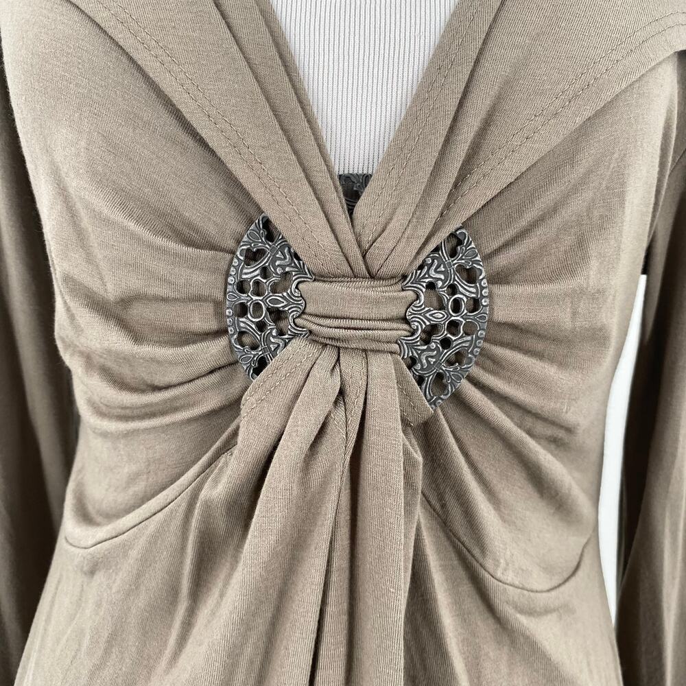Vertigo Paris Knot Front Tunic New with Tags Size Medium - Picture 3 of 9